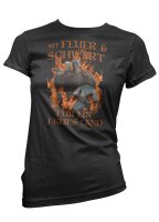 Mit Feuer und Schwert - Ladyshirt Frigga Freya Ragnar...
