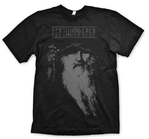 Der Wanderer - Tshirt Herren  Odin Thor Walhalla Hugin Amon Tyr