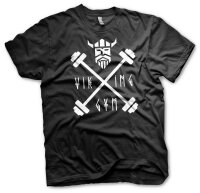 Viking Gym Hanteln M&auml;nner Tshirt Training Sport