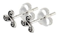 Ohrstecker Celtic Triskel Silber