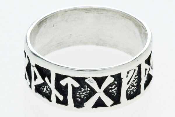 Futhark Runen Ring Silber