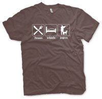 fressn schlafa jagern - Hemad Shirt J&auml;ger...