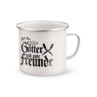 Emaille Becher Auf alte G&ouml;tter Tasse 2 Outdoor