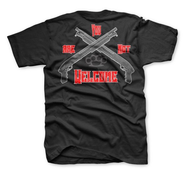 B&ouml;se Menschen You are not Welcome - Tshirt Herren