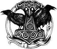 Hugin und Munin Thorhammer Odins Raben BW-Kampftasche Klein