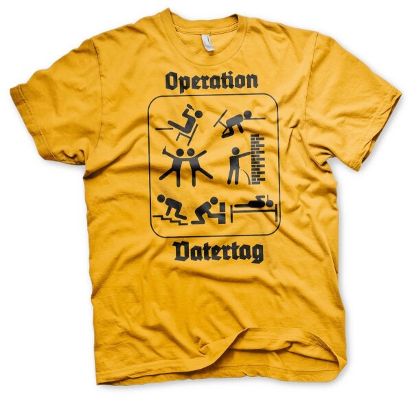 Operation Vatertag Herren Tshirt M&auml;nnertag Saufen Bier Himmelfahrt