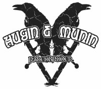 Aufkleber Hugin und Munin Odins Raben