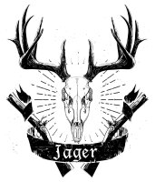 Jager - Hemad Tshirt J&auml;ger Volksfest Wiesn Treibjagd Weidmannsheil