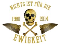 Aufkleber Nichts ist f&uuml;r die Ewigkeit V3