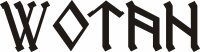 Aufkleber WOTAN