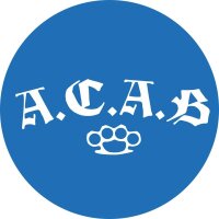 Kennzeichenaufkleber ACAB 4 St&uuml;ck