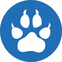 Kennzeichenaufkleber Pfote Hund 4 St&uuml;ck