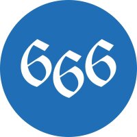 Kennzeichenaufkleber 666 4 St&uuml;ck