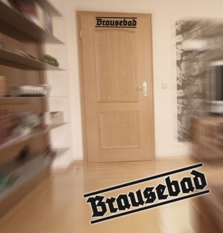 Wandtattoo - Brausebad