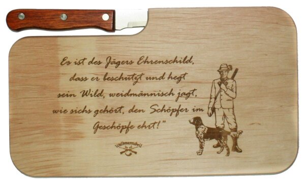 J&auml;ger Brotzeitbrett Waidmannsheil