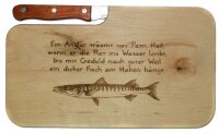 Angler Brotzeitbrett Fischer Petri Heil