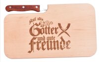 Auf alte G&ouml;tter und gute Freunde Brotzeitbrett