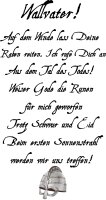 Wallvater Holzrindenscheibe