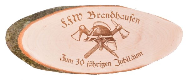 Jubil&auml;ums Schild FFW Freiwillige Feuerwehr Wunschname