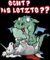 Echt Das Letzte Einhorn Kinder Tshirt