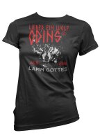 Lieber ein Wolf Odins als ein Lamm Gottes Damen Tshirt