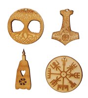 8er Pack gemischt Weihnachtsbaumschmuck Julfest Set 2