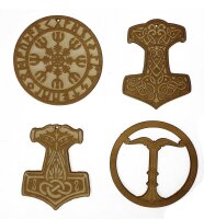 8er Pack gemischt Weihnachtsbaumschmuck Julfest