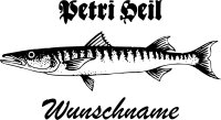 Fischer Angler Brotzeitbrett mit Wunschnamen personalisiert