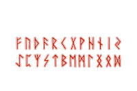 Futhark Teelicht Keramik Runenalphabet