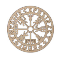 T&uuml;rschild Fensterschild Wanddeko Vegvisir Wikinger...