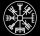 Milit&auml;rm&uuml;tze Wikinger Kompass Vegvisir