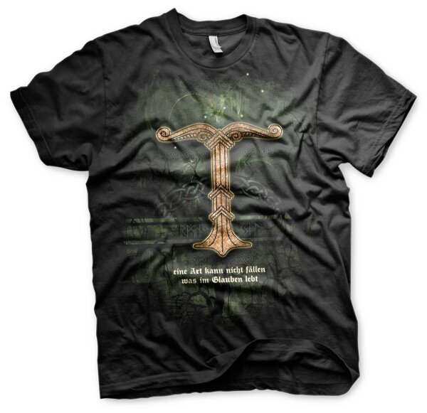 Irminsul Eine Axt kann nicht f&auml;llen - Herren Tshirt Schwarz-3XL