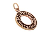 Schmuck Anh&auml;nger DRUNA &Oslash; 2.3 cm Futhark Runen...
