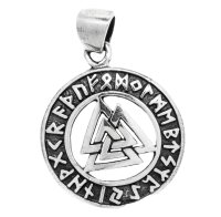 Wikinger Schmuck Anh&auml;nger VALKNUT &Oslash; 2 cm...