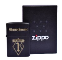 ZIPPO Sturmfeuerzeug Onepercenter 1%er mit WunschText...
