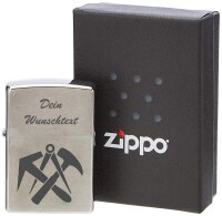 ZIPPO Sturmfeuerzeug Dachdecker mit WunschText Namen...