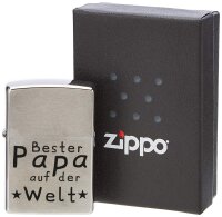 ZIPPO Sturmfeuerzeug Bester Papa auf der Welt Vatertag...