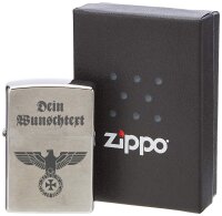 ZIPPO Sturmfeuerzeug Reichsadler EK mit Wunschtext...