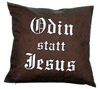 Kissen Odin statt Jesus