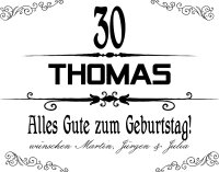 Geschenkbox personalisiert Geburtstag Geschenkverpackung Wunschname