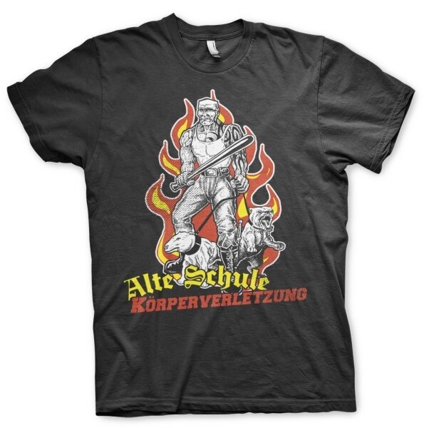 Alte Schule K&ouml;rperverletzung T-shirt Deutschrock Streetwear Punk Skin Hool 3XL