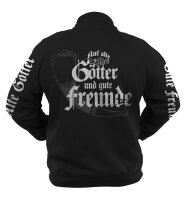B&ouml;se Menschen - Freizeitjacke Auf alte G&ouml;tter  gute Freunde frei b&ouml;se Wikinger 3XL
